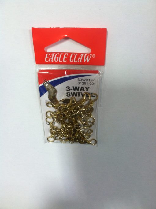 eagle claw 3- way swivel 12 pk.