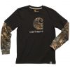 carhartt boys camo c layered tee