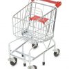 melissa & doug shopping cart toy - metal grocery wagon