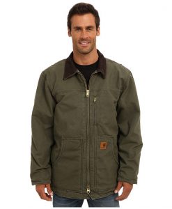 carhartt men's ridge coat sherpa lined sandstone,army green