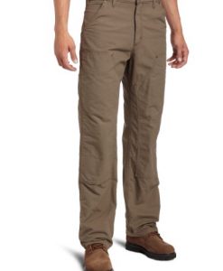 carhartt men's double front canvas work dungaree,light brown