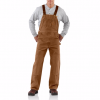 carhartt sandstone bib overall/unlined