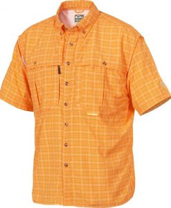 drake wingshooter's plaid upf50 sun short sleeve shirt