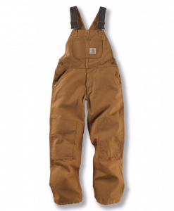 carhartt youth duck washed bib overall