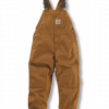 carhartt child's duck washed bib overall