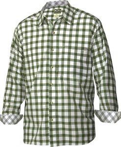 drake accented gingham cotton shirt