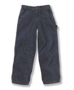 carhartt boys' washed denim dungaree pant