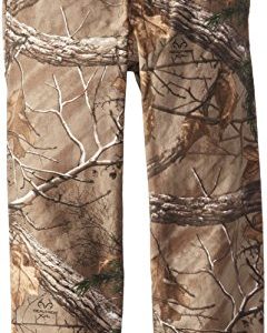 carhartt big boys' washed work camo dunagree pant, realtree xtra