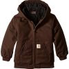 carhartt little boys' active duck jacket, mustang brown