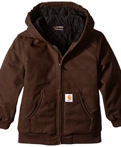 carhartt little boys' active duck jacket, mustang brown