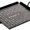 lodge logic pre-seasoned carbon steel grilling pan, 12-inch