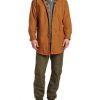 carhartt men's classic canvas shirt jacket flannel original fit, brown