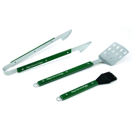 big green egg 3 piece tool set with wood handles