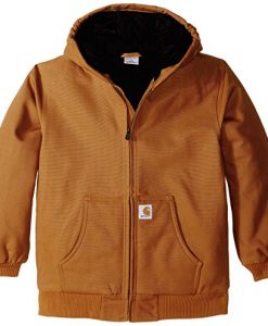 carhartt big boys' active jacket,carhartt brown