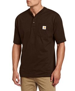 carhartt men's shortsleeve workwear henley t-shirt