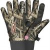 drake men's mst camo windstopper fleece glove (md, realtree max-5