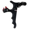 tru ball archery fang, black, 4 finger