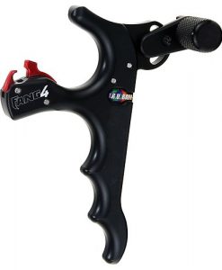 tru ball archery fang, black, 4 finger