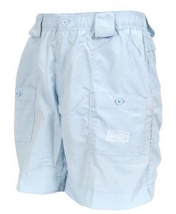 aftco bluewater m01l long traditional fishing shorts sky