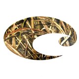 costa mossy oak camo sticker - small