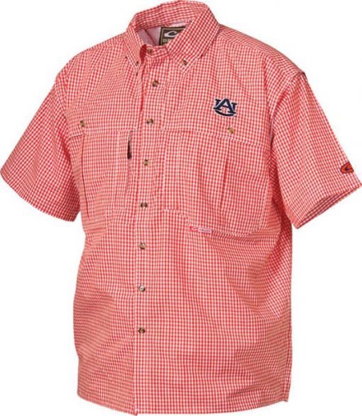 drake auburn university short sleeve gameday wingshooter's shirt