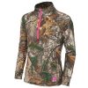 carhartt force girls' realtree xtra quarter zip