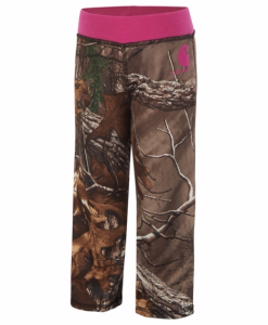 carhartt girls' infant/toddler realtree xtra fleece pant