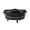 lodge logic 12 inch / 6 quart camp dutch oven