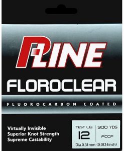 P-Line Floroclear Fluorocarbon Coated Fishing Line 12 lb./300 yd