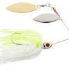 BOOYAH DOUBLE WILLOW SPINNERBAIT CHARTREUSE WHITE