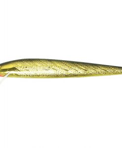 REBEL FISHING LURE JOINTED MINNOW GOLD BLACK