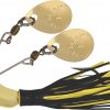 HILDEBRANDT NUGGET SPINNER BAIT GOLD BLADE BLACK YELLOW SKIRT