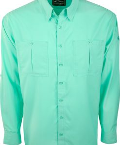 Drake Men's Long Sleeve Flyweight Shirt W/ Vented Back