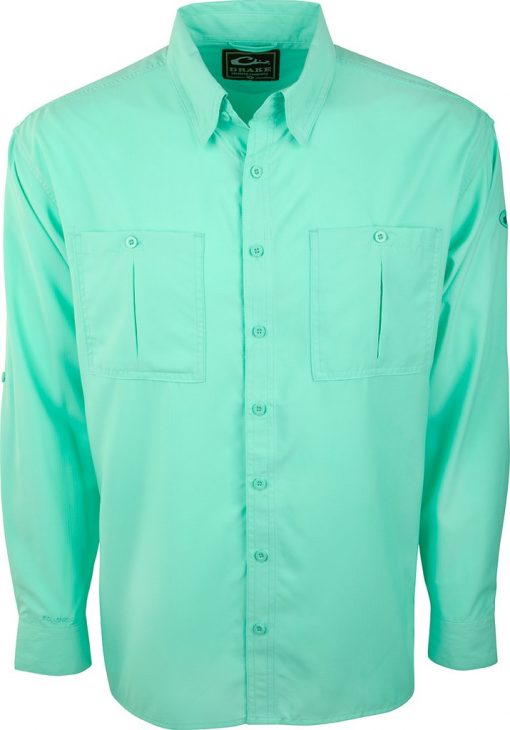 Drake Men's Long Sleeve Flyweight Shirt W/ Vented Back