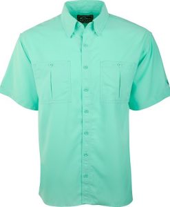 Drake Men's Flyweight Shirt W/ Vented Back Short Sleeve