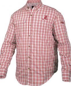 Drake Men's Alabama Gingham Plaid Wingshooter's L/S Shirt