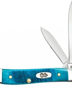 Caribbean Blue Bone Sawcut Jig Case Knife