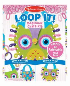 Melissa & Doug Loop It! Owl Tote Beginner Craft Kit