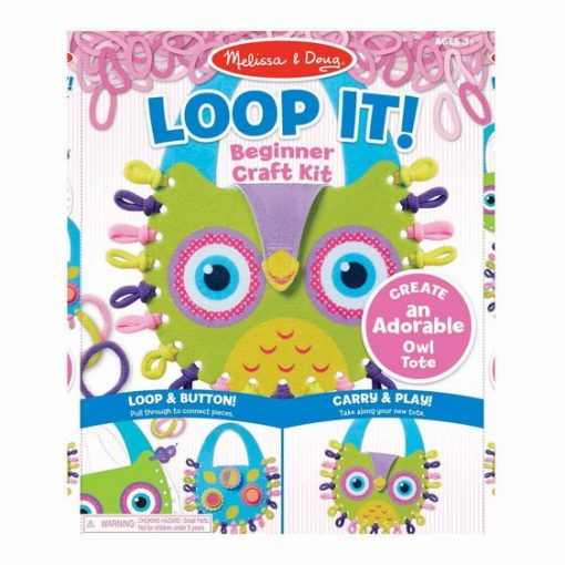 Melissa & Doug Loop It! Owl Tote Beginner Craft Kit