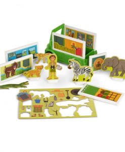 Melissa & Doug Magnetivity Magnetic Building Play Set - Safari Rescue Truck