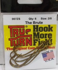 Tru Turn Brute Fishing Hooks - 2/0 #007ZS-2/0