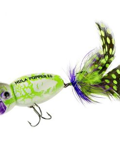 Arbogast Hula Popper 2' 3/8 Oz White Zombie #G761-536