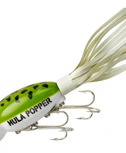 Arbogast Hula Popper 3/8 Oz White Belly Frog #G760-06