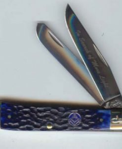 Case Knife Blue Masonic Trapper #01058