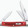 Case Knife Dark Red CV Medium Stockman #C06981