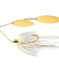 War Eagle Double Willow Spinnerbait - 3/8 Oz White Gold #WE38GW01G