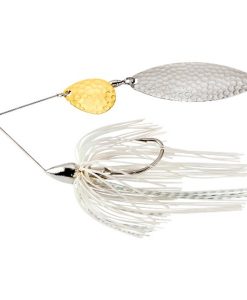 War Eagle Tandem Willow Spinnerbait-3/8 Oz White Silver #WE38NTH01S