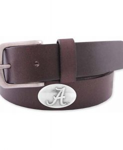 Zep-Pro Men's Leather Concho Belt - Alabama