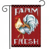 Briarwood Lane Farm Fresh Rooster Garden Flag #G00818