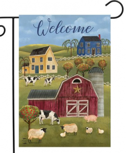 Briarwood Lane Spring Countryside Welcome Garden Flag #GFBL-G00791